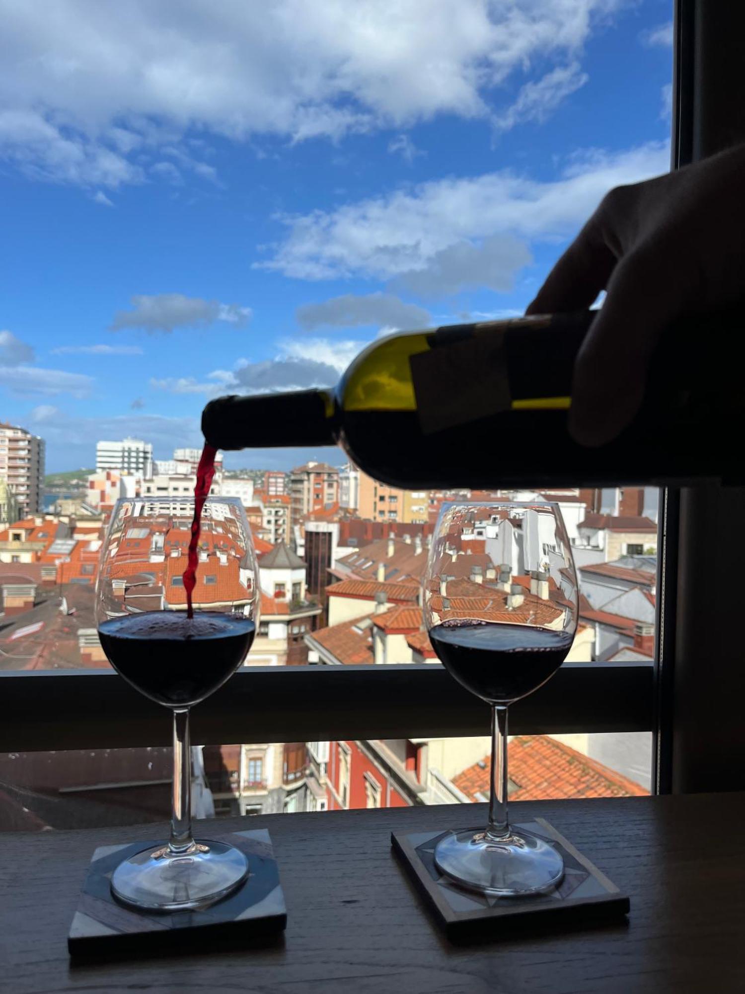 El Mirador Del Centro Apartman Gijón Kültér fotó